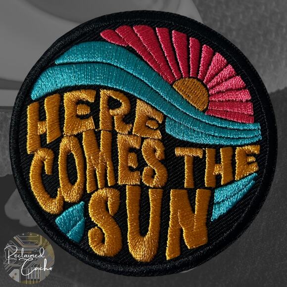 Here Comes the Sun Iron On Patch - Picture 1 of 3